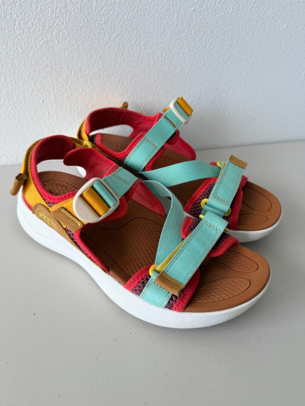 Keen Women's Turquoise, Pink & Mustard Sport Sandals